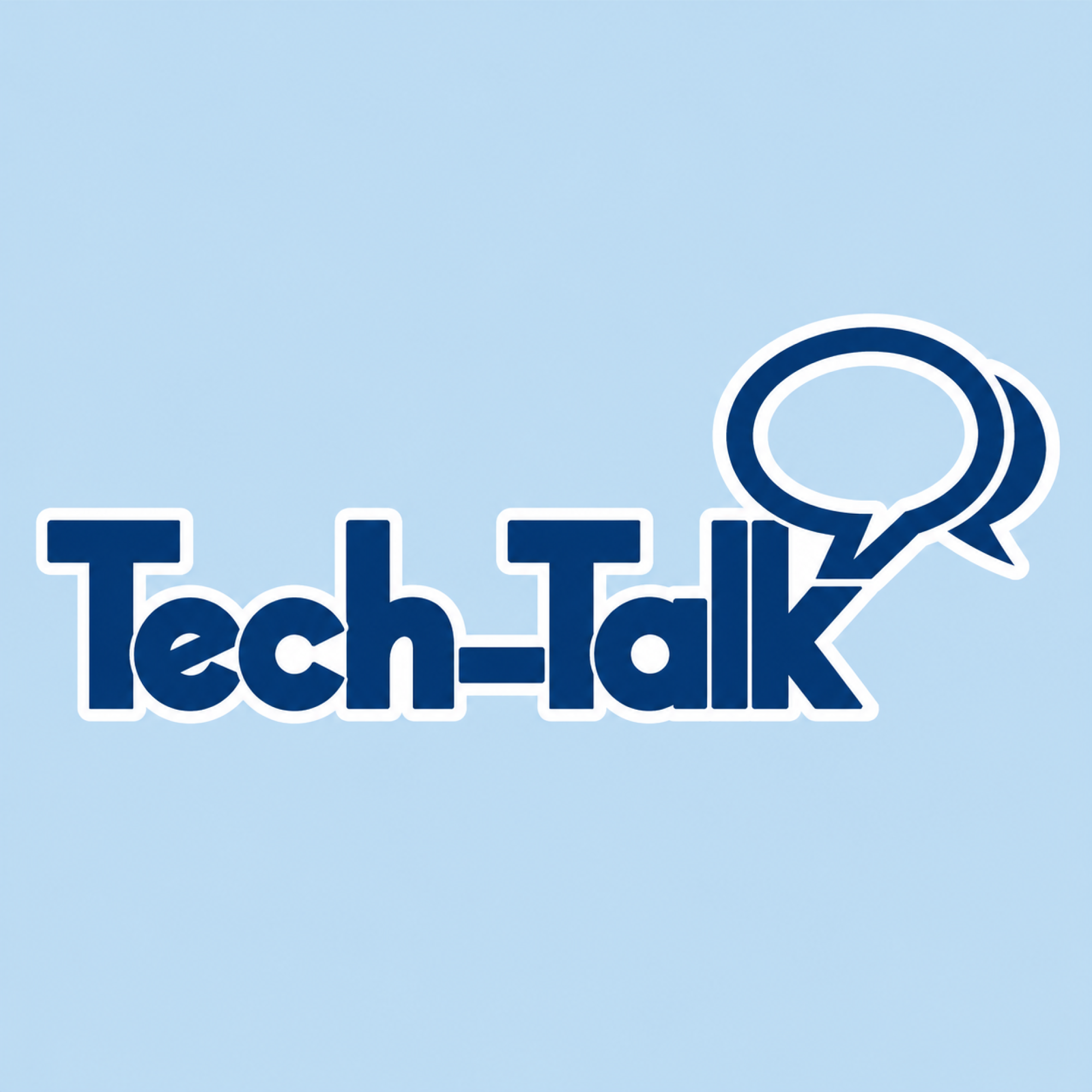 Tech-Talk Speech Bubble Logo